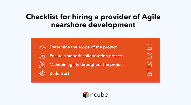 nearshore agile development checklist